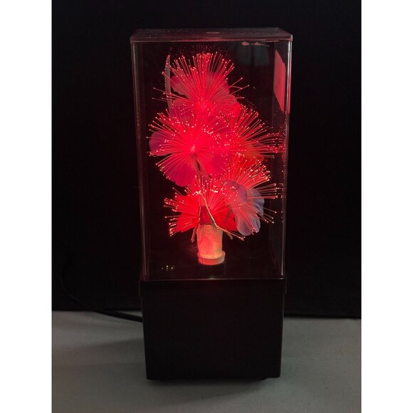 Ho Ho Arts Fiber Optic LED Flower Lamp With Black Base & Multicolor Glow - Picture 10 of 14